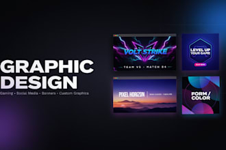 create custom graphics for social media, gaming and more