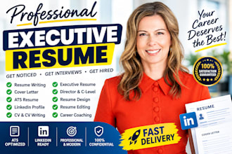 write senior executive resume federal resume and cover letter for director CEO