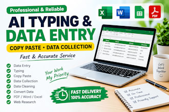 do ai typing, data entry and copy paste work