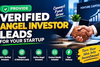 provide verified angel investor leads for your startup