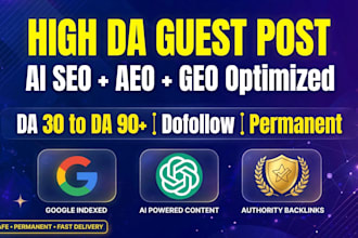 publish guest post with ai seo aeo geo optimized