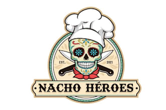design unique restaurant food brand logo