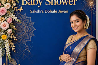 design baby shower fct board and welcome baby banner