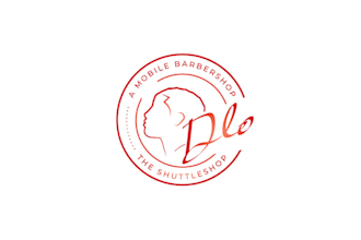 design monogram mobile barbershop logo for black men