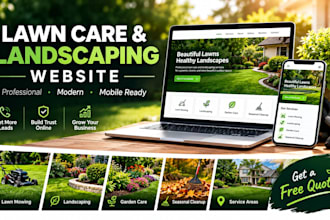 build a modern lawn care and landscaping website