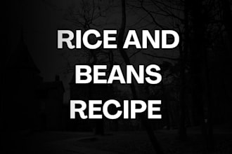 write rice and beans recipe
