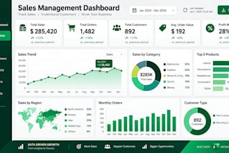 create professional excel dashboards and business reports