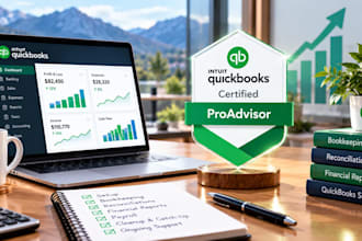 do quickbooks online bookkeeping, cleanup, reconciliation, and catch up