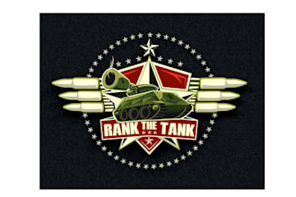 design wonderful modern war tanks logo