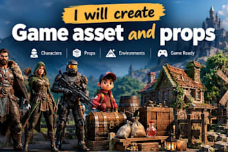 make 3d assets and props for you games and environments