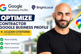 optimize contractor google business profile and clean citations via brightlocal