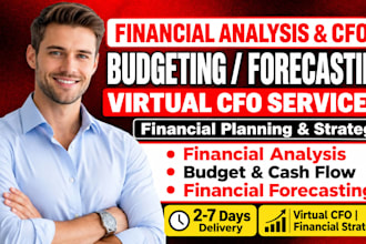 do virtual cfo, financial analysis, cfo advisory financial budgeting or forecast