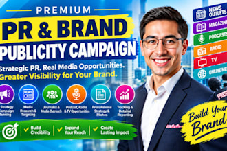 promote your brand with premium PR and media outreach