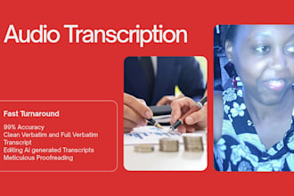 provide flawless verbatim legal and interview transcription