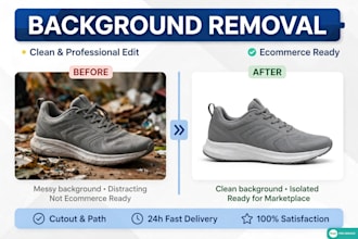 professional photoshop background removal and clipping path