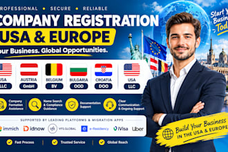 setup company registration usa austria belgium gmbh  bv bulgaria ood croatia doo
