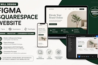 figma squarespace prototype homepage website redesign conversion fluid engine