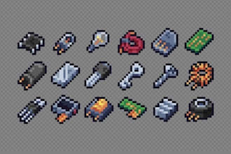 pixel art game ui, steam capsule, steam game, capsule art, game banner or poster
