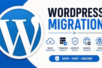 migrate wordpress website, transfer website, move