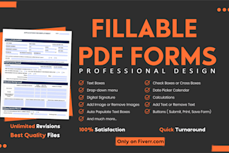 create fillable pdf form or design your pdf form