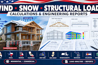 calculate wind, snow and structural loads for your building