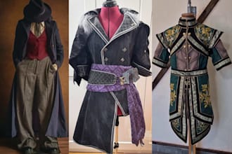 sew custom fabric cosplay costume anime superhero event outfit cloth uniform sew