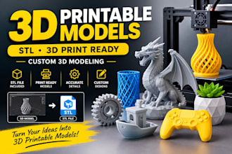 3d printable models and stl files for 3d printing