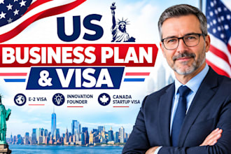create a business plan for US e2 visa, innovation founder, canada startup visa
