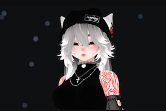 model rig vrchat vroid vrm live 2d vtuber mmd 52 arkit blendshape