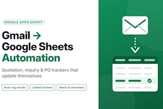 automate gmail to google sheets for quotations, inquiries and orders