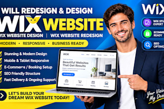 redesign, design wix website, wix website design or wix website redesign