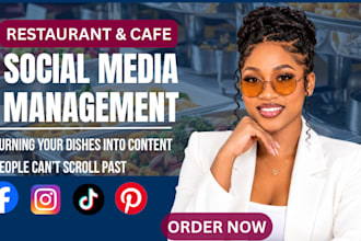 be your restaurant and café social media manager for instagram and facebook