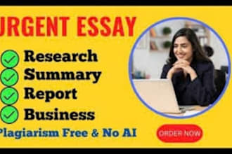 urgent essay writing, professional reports, and summaries