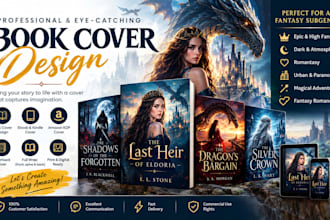 do fantasy book cover design ebook cover kindle cover KDP cover design paperback