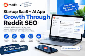 promote website link for startup saas ai app via reddit seo post