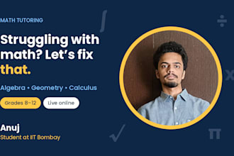 tutor high school math, algebra, geometry and calculus