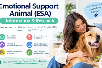 organize emotional support animal esa letter consultation