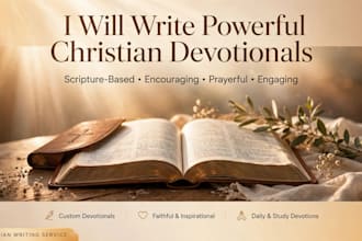 write christian devotionals and bible study guides