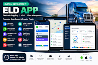 develop eld app, electronic logging, hos and fleet management software