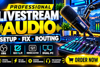 setup and fix streaming audio, obs, voicemeeter, goxlr, audio routing