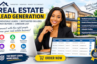 real estate wholesale lead generation motivated seller cash buyer linkedin list