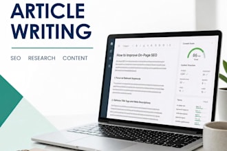 write surfer SEO optimized articles and blog posts for your website
