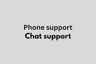 be customer support, phone support and call center