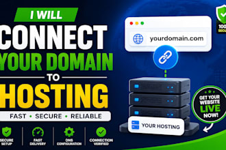 connect your domain to hosting and configure dns