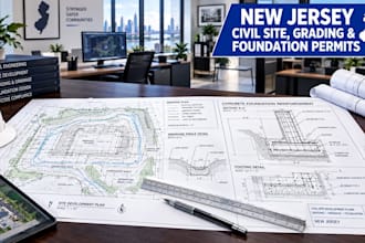 foundation plans grading and civil engineering drawings for new jersey permit