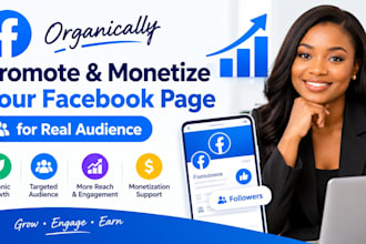 organically promote and monetize your facebook page for audience