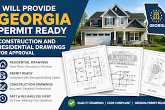 provide georgia permit ready construction and residential drawings for approval