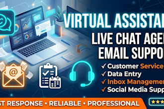 be your live chat agent and email support