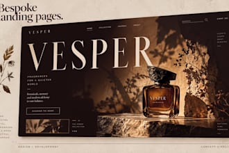 design and build a custom product launch landing page
