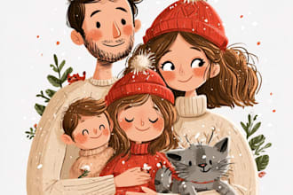 draw a professional santa portrait for christmas
